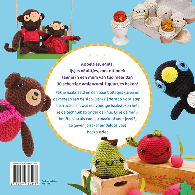 Snoezige knuffels haken achterkant