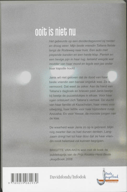 Ooit Is Niet Nu achterkant