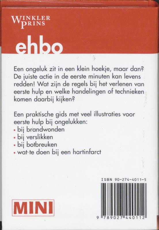 Mini WP EHBO / Mini Winkler Prins achterkant