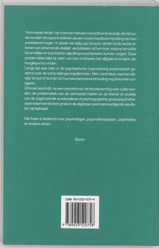 Vermoeide helden achterkant