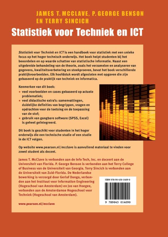 Statistiek voor Techniek en ICT achterkant