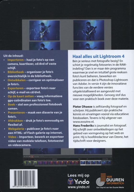 Ontdek Adobe photoshop lightroom 4 / Ontdek! achterkant