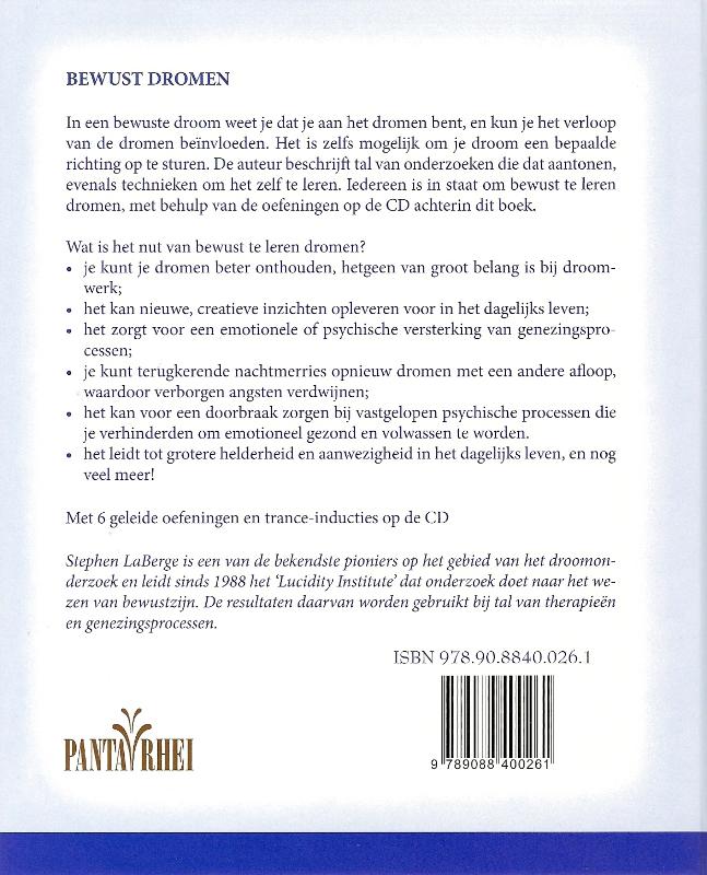 Bewust dromen + CD achterkant