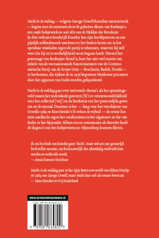 Nacht in de middag / Kritische Klassieken / 3 achterkant
