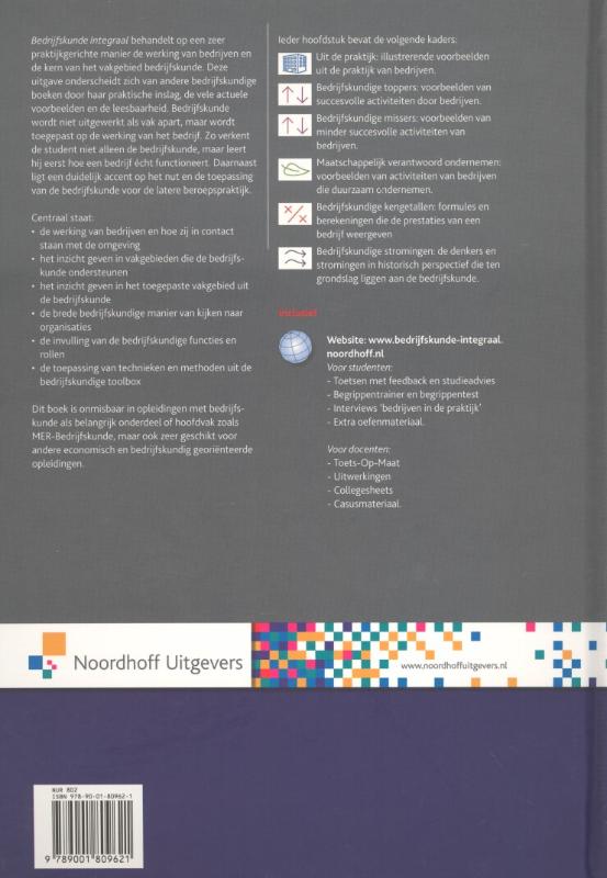 Bedrijfskunde integraal achterkant
