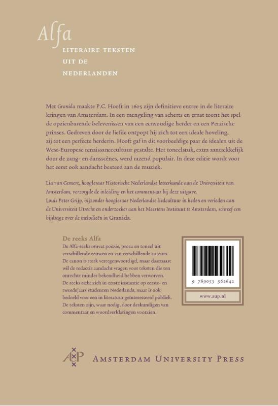 Granida / Alfa-reeks achterkant