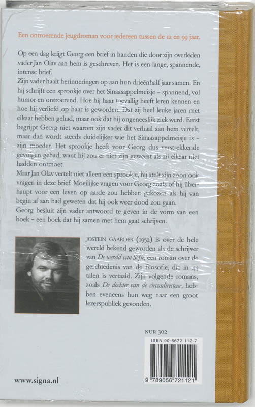 Het Sinaasappelmeisje achterkant