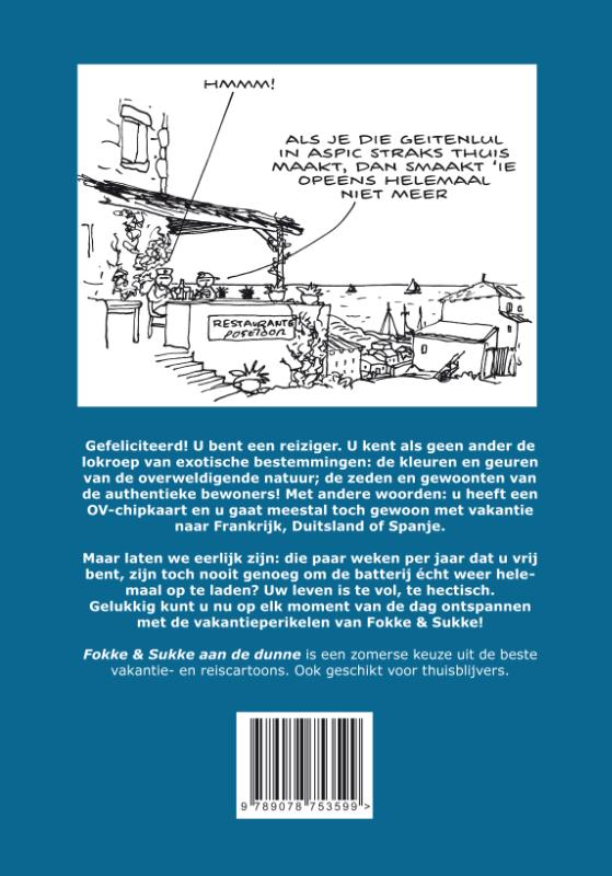 Fokke en Sukke aan de dunne / Fokke & Sukke achterkant