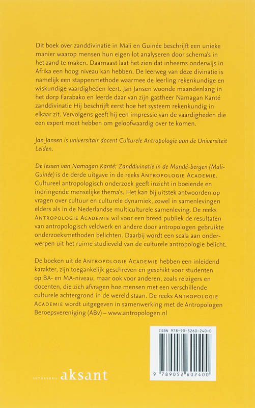 De lessen van Namagan Kante / Antropologie Academie / 3 achterkant
