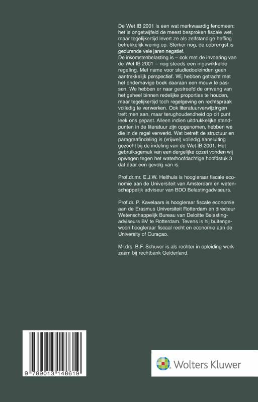 Inkomstenbelasting achterkant