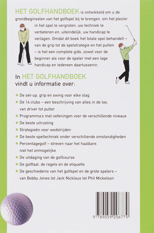 Het Golfhandboek achterkant