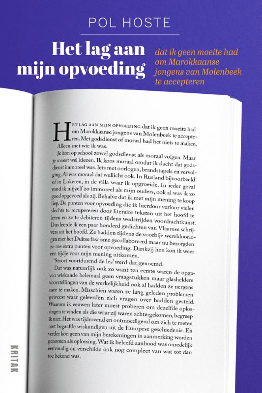 Het lag aan mijn opvoeding