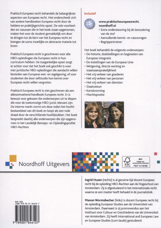 Praktisch Europees recht achterkant