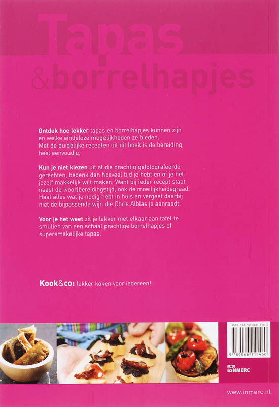 Tapas & borrelhapjes / Kook & Co achterkant