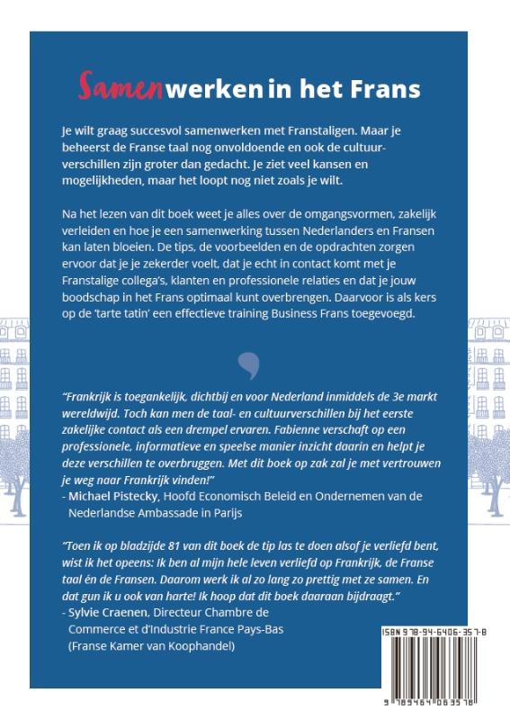 Samenwerken in het Frans achterkant