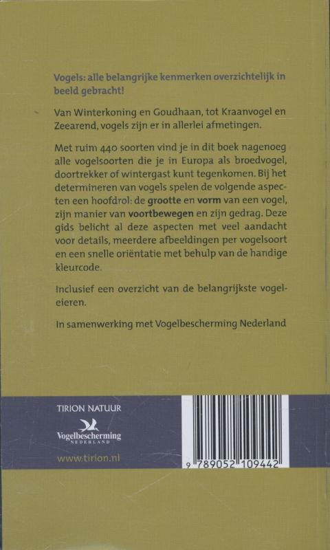 Vogels / Kosmos Natuurgids achterkant
