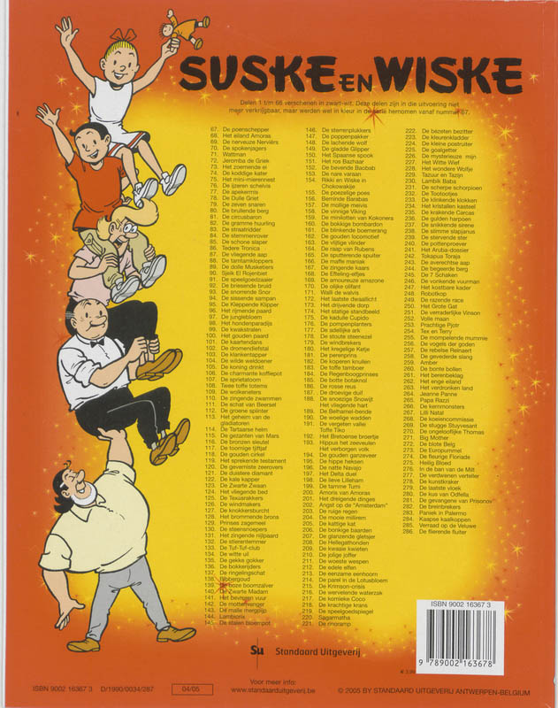 De mysterieuze mijn / Suske en Wiske / 226 achterkant