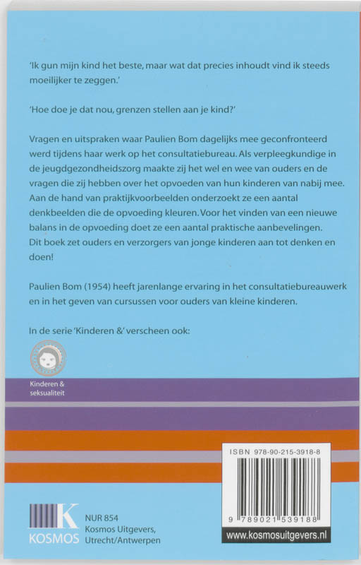 Kinderen en grenzen stellen achterkant