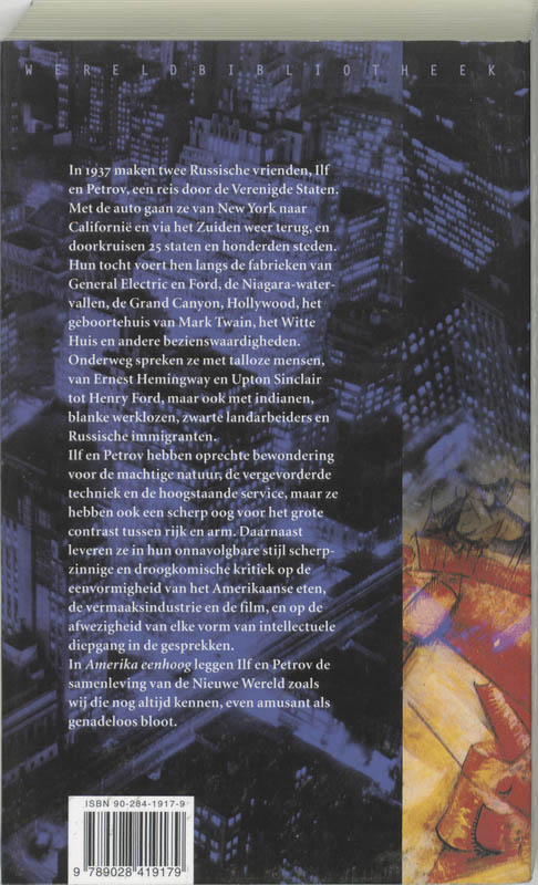 Amerika eenhoog achterkant