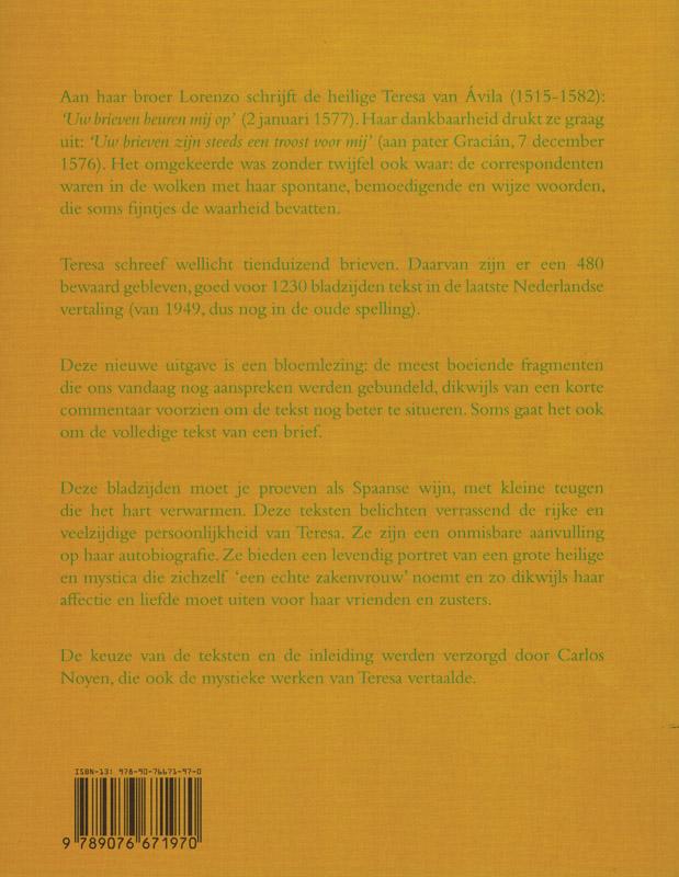 Uw brieven beuren mij op achterkant