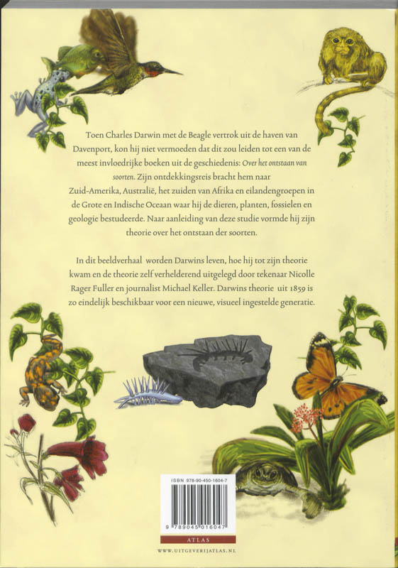 Charles Darwin over het ontstaan van soorten achterkant