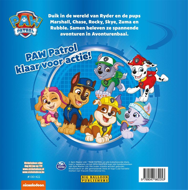 PAW Patrol - 3 spannende verhalen achterkant