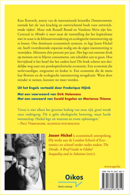 Minder is meer achterkant