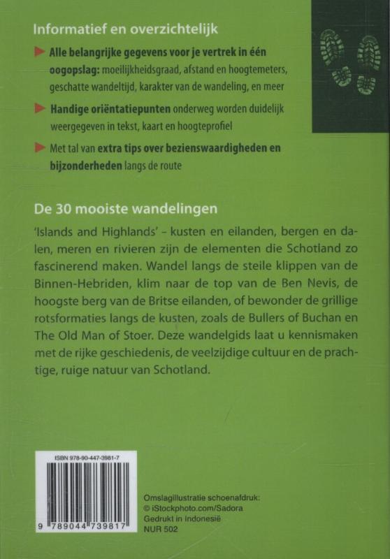 Wandelgids Schotland achterkant