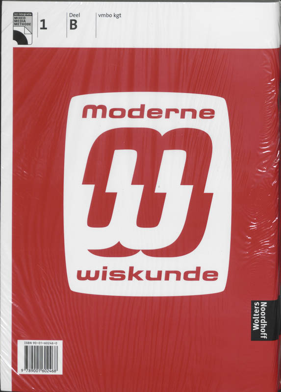 Moderne Wiskunde / Vmbo Kgt 1A+1B / Deel Werkboek + Cd-Rom achterkant