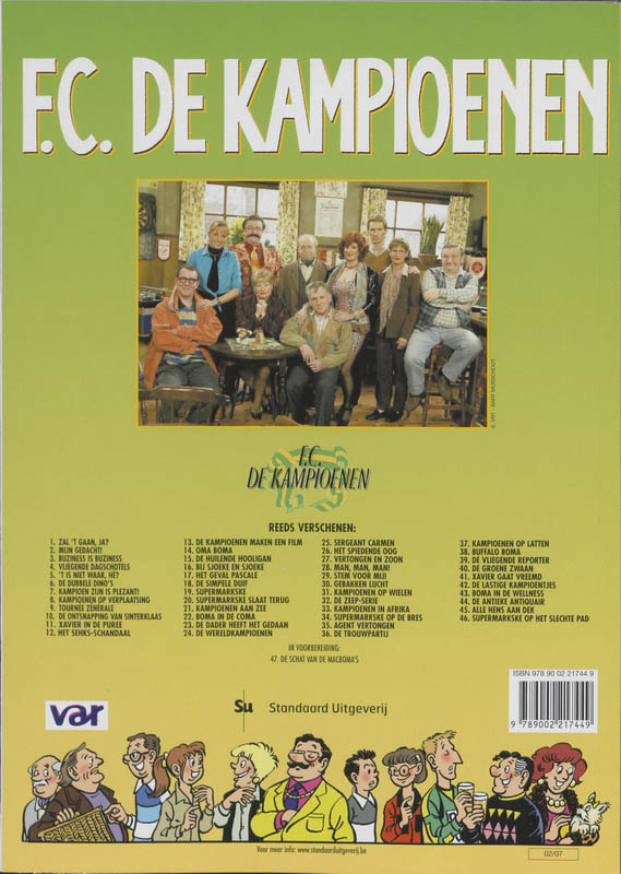 De trouwpartij / F.C. De Kampioenen / 36 achterkant