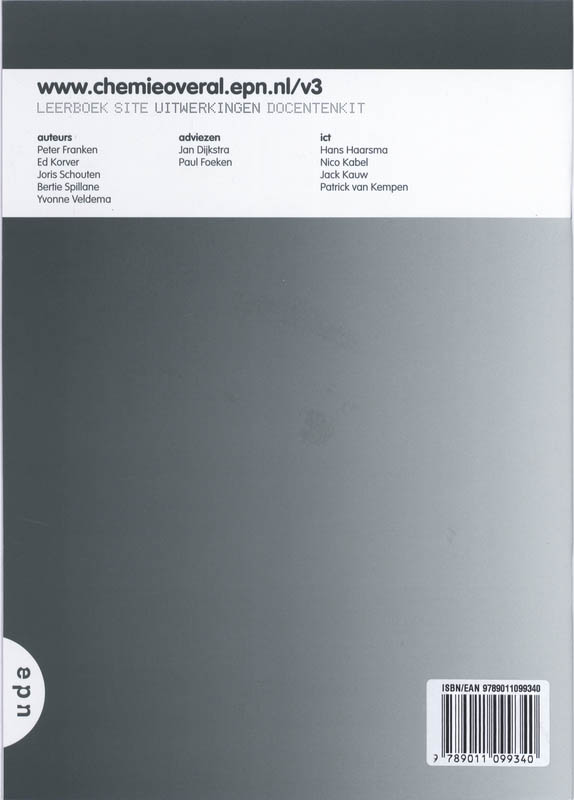 Chemie Overal / Vwo 3 / deel Uitwerkingen achterkant