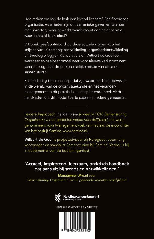 Samensturing in de kerk achterkant