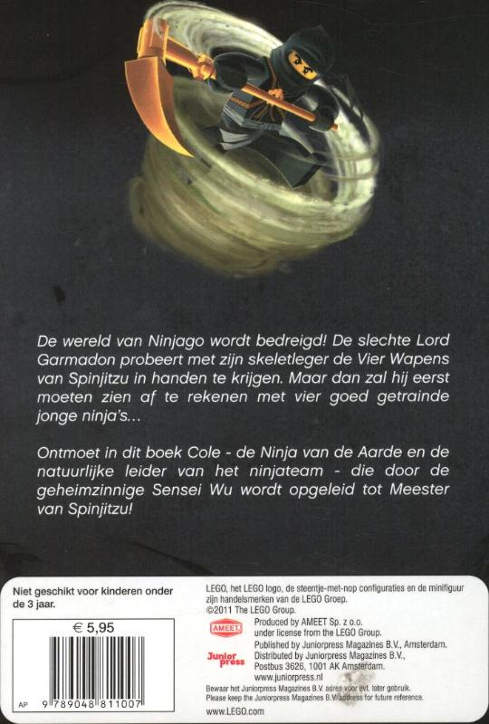 Cole / Lego Ninjago / 3 achterkant