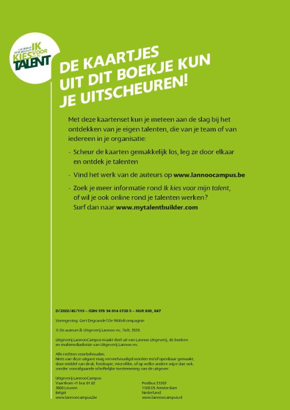Talentenkaartjes volwassenen (nieuwe editie) achterkant