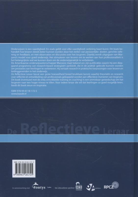 De reflectieve leraar achterkant
