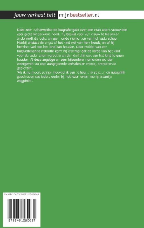 Als ik nu moest zeggen hoeveel ik van je hou.... achterkant