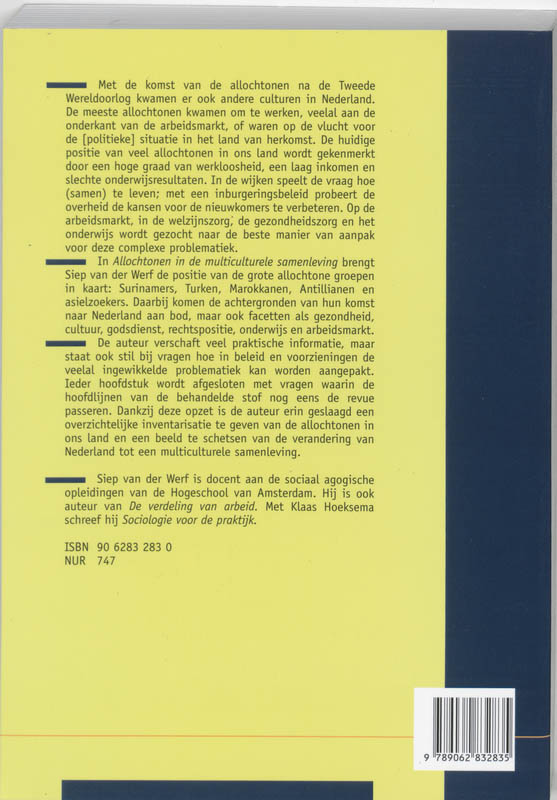 Allochtonen in de multiculturele samenleving achterkant