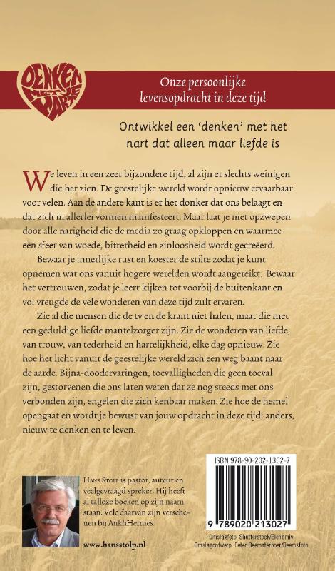 Onze persoonlijke levensopdracht in deze tijd / Denken met je hart / 3 achterkant
