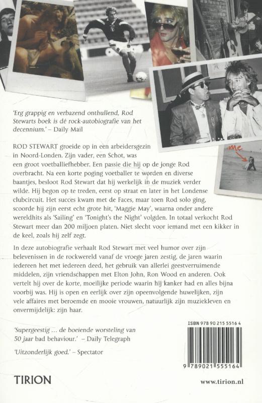 Rod Stewart / de autobiografie achterkant