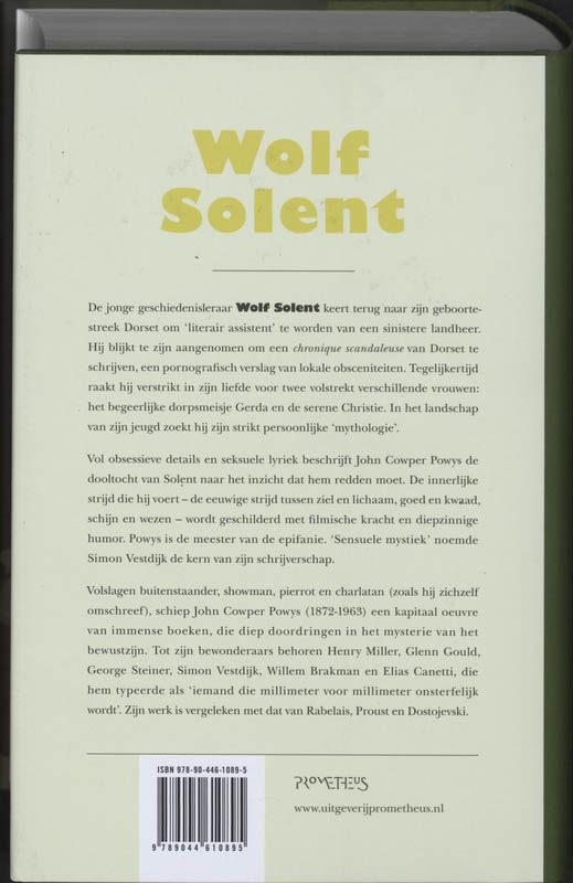 Wolf Solent achterkant