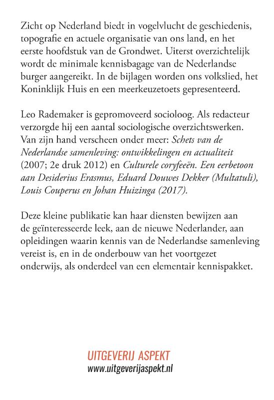 Zicht op Nederland GLB achterkant