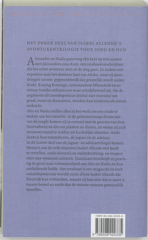 Het woud van de pygmeeen / Jaguar- en Adelaartrilogie / 3 achterkant