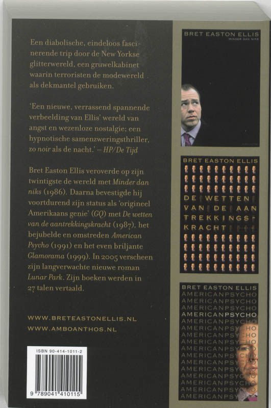 Glamorama achterkant