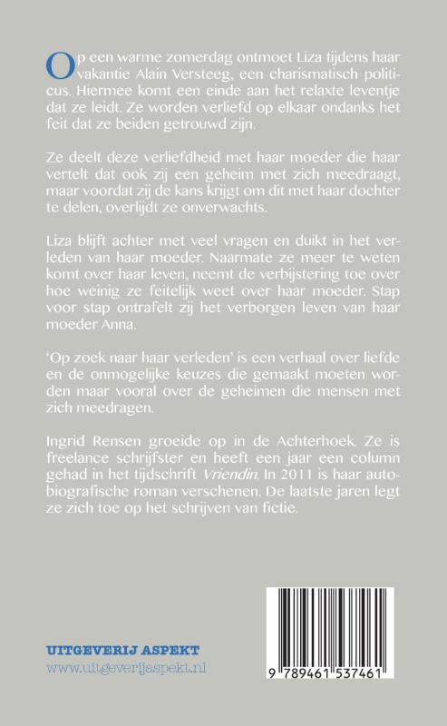 Op zoek naar haar verleden achterkant