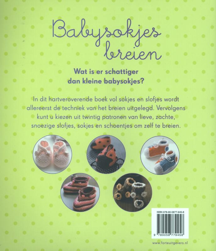 Babysokjes breien achterkant
