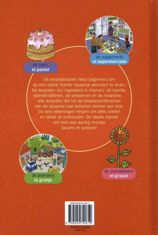 Spaans leren voor kinderen achterkant