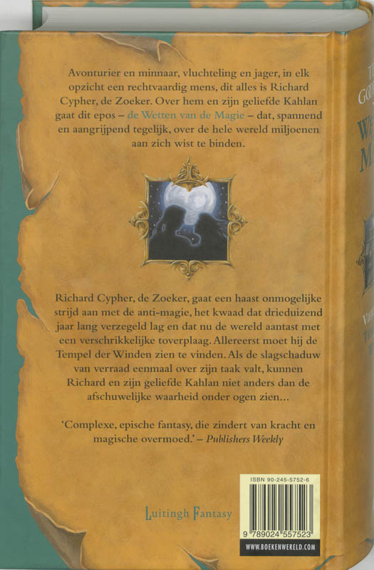 Tempel der winden / De wetten van de magie / 4 achterkant