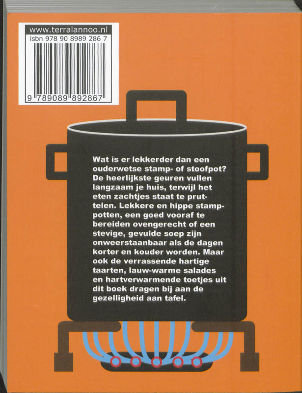 Stampen, stoven, sudderen achterkant