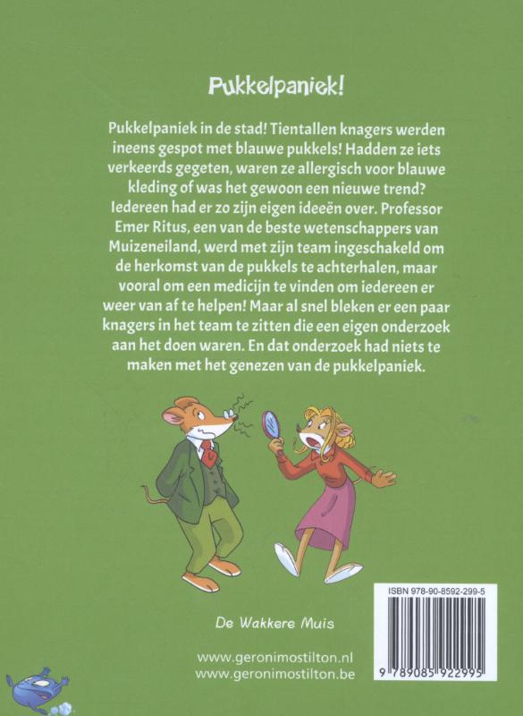 Pukkelpaniek / Groene reeks / 3 achterkant