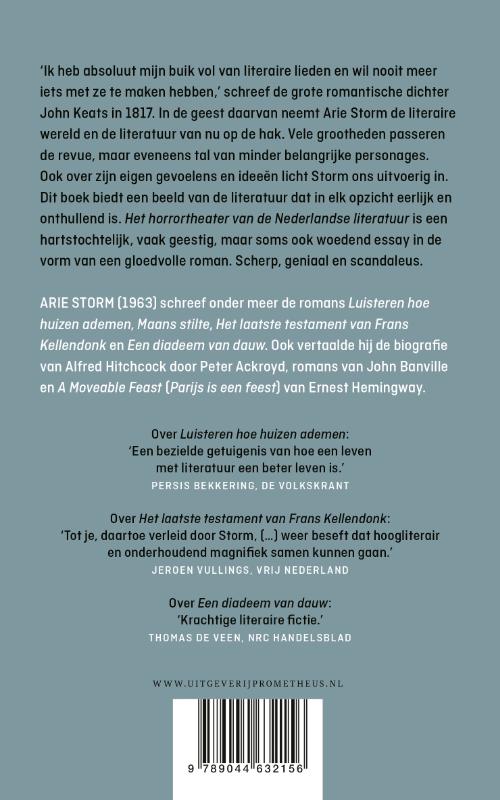 Het horrortheater van de Nederlandse literatuur achterkant